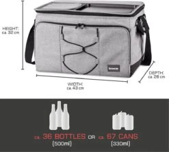 Bomoe Opvouwbare Koeltas IceBreezer KT43 - Koelbox Voor Onderweg - 43x32x28 Cm - 45 Liter - Picknicktas Perfect Voor Barbecues Of Festivals -Outdoor Kampeerwinkel 1200x1073 2