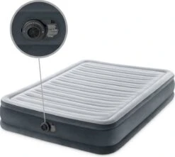 Intex Luchtbed - Twijfelaar - 137 X 191 X 33 Cm - Grijs - Met Ingebouwde Pomp, Hoeslaken Antraciet En Reparatieset -Outdoor Kampeerwinkel 1200x1073 6