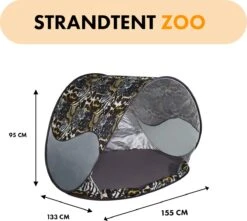 Deryan Luxe Pop Up Strandtent - Anti-UV 50+ - Zoo -Outdoor Kampeerwinkel 1200x1076