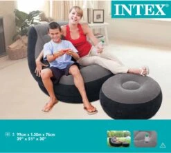 Intex Lounge Stoel - Ultra Lounge - Opblaasbaar - Grijs/zwart -Outdoor Kampeerwinkel 1200x1080 4