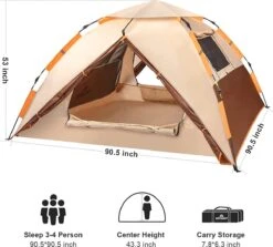 Merkloos Kamping Tent / Absolutely Waterproof, Lightweight Camping Tent With - Tent Ideal For Camping In The Garden, Dome Tent, -Outdoor Kampeerwinkel 1200x1083 1