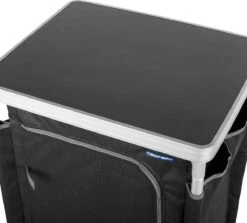 Campart Campingkast CU-0719 – Opvouwbaar En Verstelbaar - 4 Verstelbare Poten - 3 Lagen - Aluminium Frame - Grijs -Outdoor Kampeerwinkel 1200x1084 2