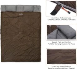 Where Tomorrow Double Slaapzak 220 X 150 Cm Diverse Kleuren - Bruin -Outdoor Kampeerwinkel 1200x1090 8