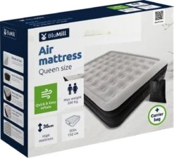 BluMill Luchtbed - 2-persoons - Ingebouwde Pomp - 203x152x36 Cm - Duurzame Keuze -Outdoor Kampeerwinkel 1200x1094 12