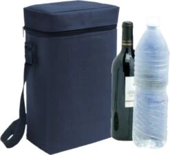 Merkloos Kleine Koeltas Voor Flessen Blauw 19 X 34 X 10 Cm 6 Liter - Koeltassen -Outdoor Kampeerwinkel 1200x1095 4
