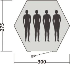 Easy Camp Tent Bolide 400 - Rood - 4 Persoons -Outdoor Kampeerwinkel 1200x1098