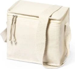 Merkloos Koeltas - Lunchtas - Koeltasje Lunch - Koelelementen - Isolatie - Volwassenen - Dames - Heren - 17 X 22 Cm - Katoen - Gebroken Wit -Outdoor Kampeerwinkel 1200x1100 2