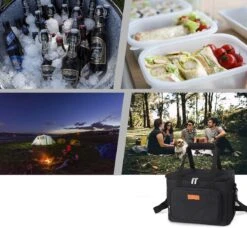 Lunchtas - Koeltas Voor Dames En Heren - Cool Bag - 4 Laags Geïsoleerde Koeltas - Kleine Cooler - Lunch Box - Lunchtas 15 Liter- Zwart -Outdoor Kampeerwinkel 1200x1107 3