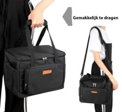 Lunchtas - Koeltas Voor Dames En Heren - Cool Bag - 4 Laags Geïsoleerde Koeltas - Kleine Cooler - Lunch Box - Lunchtas 15 Liter- Zwart -Outdoor Kampeerwinkel 1200x1107 4