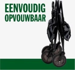 Hoogwaardige Bolderkar Opvouwbaar - Antraciet - Kinderen - Baby - Opslagkar - Bolderwagen - Tuinkar - Bolderkarren -Outdoor Kampeerwinkel 1200x1117 3