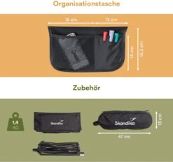 Skandika Campingstoel Compact – Campingstoelen - Campingstoel Tot 150 Kg Belastbaar - Kampeerstoel, Visstoel, Kleine Pakmaat, Opvouwbaar, Stabiel, Licht, Comfortabel Gepolsterd – Draagtas Meegeleverd - Vouwstoel – Zwart -Outdoor Kampeerwinkel 1200x1120 2