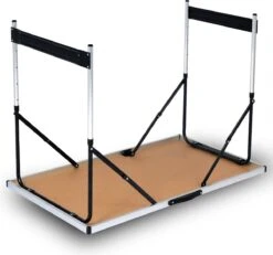 Kamyra® Campingtafel Inklapbaar - Kampeertafel, Partytafel - Opvouwbaar, Lichtgewicht & In Hoogte Verstelbaar - Aluminium/Hout -Outdoor Kampeerwinkel 1200x1121 1