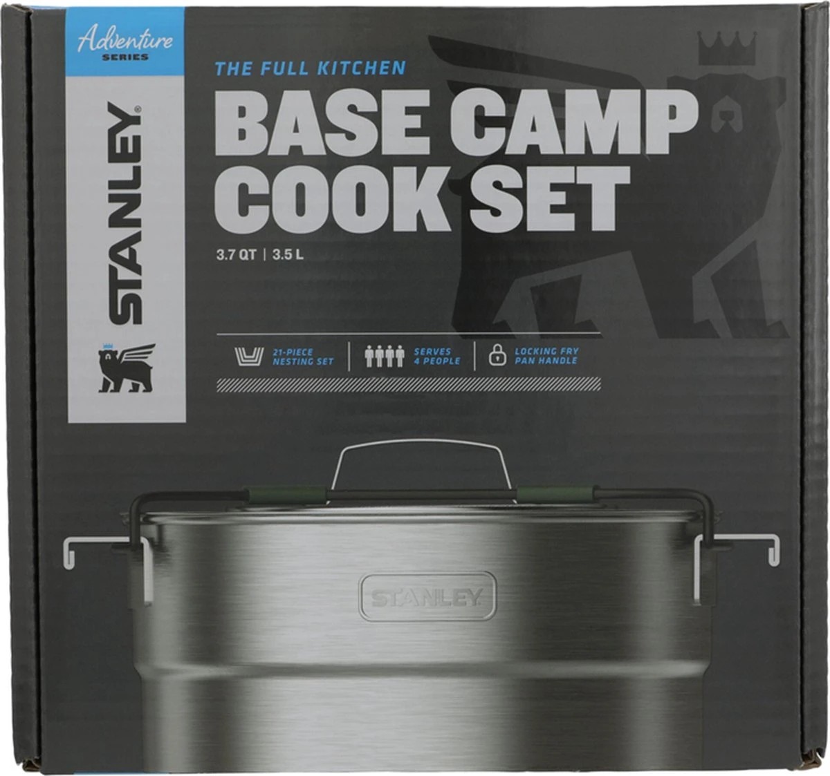 Stanley The Full Kitchen Base Camp Cook Set 3,5L - Campingkookset - Stainless Steel 9 Stanley The Full Kitchen Base Camp Cook Set 3,5L - Campingkookset - Stainless Steel - Afbeelding 7