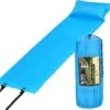 Springos Slaapmat | Zelfopblazend | 186 Cm | Inclusief Hoes & Hoofdkussen | Lichtblauw -Outdoor Kampeerwinkel 1200x1124