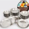 Merkloos Kampeerservies Roestvrijstaal Borden En Kommen 16-delig Servies RVS -Outdoor Kampeerwinkel 1200x1126 7