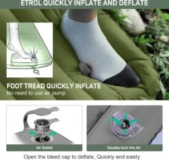 ETROL Camping Slaapmat-2-in-1 Zelfopblazende Kampeermat Met Kussen (78"x 28"), Lichtgewicht, Dik 4"compact Kussen, Geschikt Voor Zelfrijdende Reizen, Lekvrije, Waterdichte Tent -Outdoor Kampeerwinkel 1200x1135 1