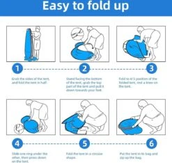 IGOODS Pop-up Tent - 2/3-Persoons - Blauw -Outdoor Kampeerwinkel 1200x1137 2