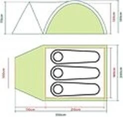 Coleman Darwin 3 Plus Koepeltent - 3-Persoons - Groen 35 Coleman Darwin 3 Plus Koepeltent - 3-Persoons - Groen -Outdoor Kampeerwinkel 1200x1141 1