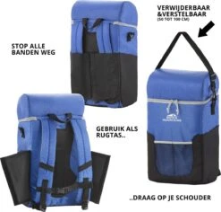 Dutch Mountains Koeltas Rugzak | Cooler Backpack 20 Liter | Picknicktas | Lunchtas | Koelrugzak | Strandtas | Blauw -Outdoor Kampeerwinkel 1200x1145 1