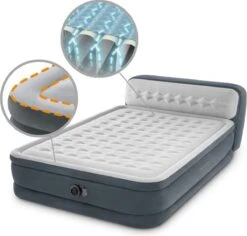 Intex 64448 - Queen Deluxe Ultra-Plush Zelfopblazend 2-persoons Luchtbed Met Hoofdboord (203x152x46cm) -Outdoor Kampeerwinkel 1200x1146 2