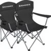 MIRA Home - Campingstoel Set Van 2 Inklapbaar - Klapstoel Met Robuust Frame - Met Flessenhouder - 76 X 51.5 X 95.5 Cm - Zwart -Outdoor Kampeerwinkel 1200x1151 2