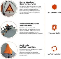 Where Tomorrow Solo Tent Pop Up 225X100X57 Cm - Grijs - 1 Persoons -Outdoor Kampeerwinkel 1200x1162