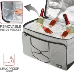 Bomoe Opvouwbare Koeltas IceBreezer KT53 - Koelbox Voor Onderweg - 53x37x32 Cm - 52 Liter - Picknicktas Perfect Voor Barbecues Of Festivals -Outdoor Kampeerwinkel 1200x1163 2