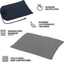 Dutch Mountains Slaapzak Goeree XL - Kussen 25x15cm - 220x90cm Katoenen Slaapzak - Tochtstrip -Outdoor Kampeerwinkel 1200x1163 5