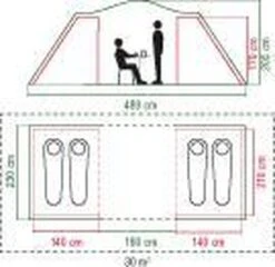 Coleman Spruce Falls 4 Vis-a-Vis Tent - Verduisterend - 4-Persoons -Outdoor Kampeerwinkel 1200x1164