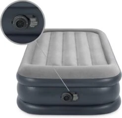 Intex Luchtbed - 1-Persoons - 99 X 191 X 42 Cm - Grijs - Met Pomp, Hoeslaken Zwart En Reparatieset 15 Intex Luchtbed - 1-Persoons - 99 X 191 X 42 Cm - Grijs - Met Pomp, Hoeslaken Zwart En Reparatieset -Outdoor Kampeerwinkel 1200x1166 10