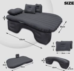 Opblaasbaar Matras Voor In De Auto, Opblaasbaar Bed, Opvouwbaar, Comfortabele Autostoel, Automatras Met Elektrische Luchtpomp En 3 Adapters, 2 Kussens En Draagtas, Voor Camping, Reizen (zwart) -Outdoor Kampeerwinkel 1200x1166 11