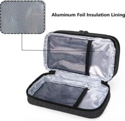 Merkloos Insuline Koeltas Etui Diabetes Tasje Met Ijspak Diabetes Clutch Zwart -Outdoor Kampeerwinkel 1200x1167 1