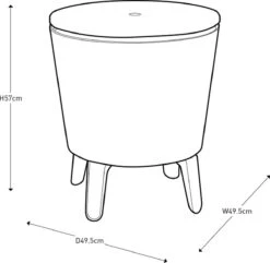 Keter Cool Bar - 3-in-1 - 49.5x49.5x84.5 Cm - Blauw -Outdoor Kampeerwinkel 1200x1169 2