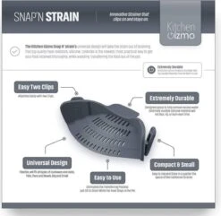 SensaHome- Siliconen Vergiet - Keuken Afgietdeksel - Afgiethulp - Siliconen - BPA Vrij - Grijs -Outdoor Kampeerwinkel 1200x1171 24