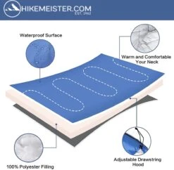HikeMeister ® Mummy Slaapzak Kamperen Blauw Ca. 220 X 75 Cm Met Draagtas -Outdoor Kampeerwinkel 1200x1177 3