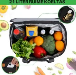Brisby 4 Laags Geïsoleerde Koeltas - Boodschappentas 21 Liter - Zwart -Outdoor Kampeerwinkel 1200x1180 9