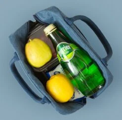 Merkloos Koeltas Lunch - Lunchtas Volwassenen - Kinderen - Lunchtrommel - Picknicktas - Koelzak - Coolbag - Waterdicht - Lunchtas - Koeltasje - Donker Blauw -Outdoor Kampeerwinkel 1200x1182 13