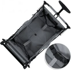 Rijoka Luxe Opvouwbare Bolderkar/Bolderwagen | Met Dakje En Draagtas | Grijs -Outdoor Kampeerwinkel 1200x1182 21