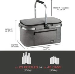 Bomoe Koeltas Picknickmand Opvouwbaar IceBreezer K47 - 47x27x26 Cm - 32 Liter- Perfect Voor Barbecues Of Boodschappen -Outdoor Kampeerwinkel 1200x1189 5