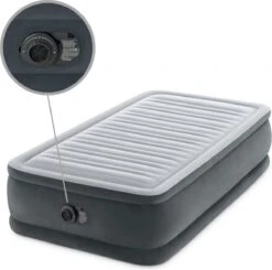 Intex Luchtbed - 1-Persoons - 99 X 191 X 46 Cm - Grijs - Met Ingebouwde Pomp, Hoeslaken Wit En Reparatieset -Outdoor Kampeerwinkel 1200x1190 17