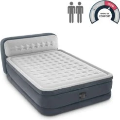 Intex 64448 - Queen Deluxe Ultra-Plush Zelfopblazend 2-persoons Luchtbed Met Hoofdboord (203x152x46cm) -Outdoor Kampeerwinkel 1200x1196 11