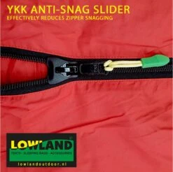 LOWLAND OUTDOOR® Donzen Slaapzak - Companion Economy - 210x80 Cm - Rood -Outdoor Kampeerwinkel 1200x1196 16