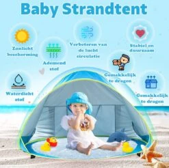 Seidon Strandtent Baby - Pop Up Tent - UV Bescherming - Baby En Kind - Waterdicht - Zwembadje - UV Bescherming -Outdoor Kampeerwinkel 1200x1197 11