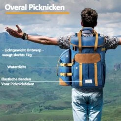 Cabinmax Koeltas - Koelrugzak - Picknick - Picknicktas Met Flessenhouder - Koelrugtas 24L - Olive Green -Outdoor Kampeerwinkel 1200x1198 18