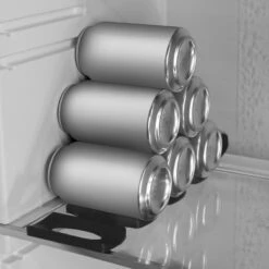 Kwmobile 1x Opvouwbare Houder Voor Flessen En Blikjes - Voor Koelkast En Voorraadkast - Siliconen Flessenhouder In Zwart - 31 X 9,5 X 1 Cm -Outdoor Kampeerwinkel 1200x1200 1018