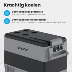 Auronic Elektrische Koelbox - 49.5L - Compressor - 12V En 240V - Grijs -Outdoor Kampeerwinkel 1200x1200 1037