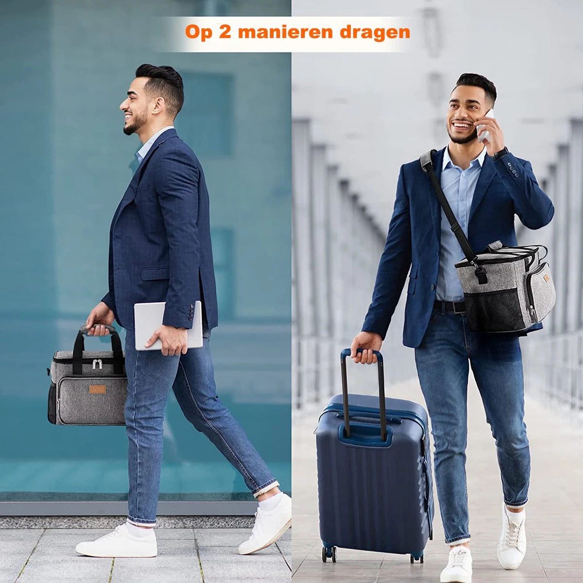 Lunchtas - Koeltas Voor Dames En Heren - Cool Bag - 4 Laags Geïsoleerde Koeltas - Kleine Cooler - Lunch Box - Lunchtas 15 Liter 6 Lunchtas - Koeltas Voor Dames En Heren - Cool Bag - 4 Laags Geïsoleerde Koeltas - Kleine Cooler - Lunch Box - Lunchtas 15 Liter - Afbeelding 4