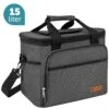 ForDig Koeltas L Zwart (15 Liter) - Gemaakt Van 600D Polyester Met PEVA-Voering - Ruimte Voor 20 Blikjes Of 10 Halve Liter Flessen - Opvouwbaar Koel Tas Met Easy-Acces Flap - Ruimte Voor Bestek - Picknick Cool Bag - Coolerbag - Grote Cooler -Outdoor Kampeerwinkel 1200x1200 1112