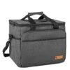 ForDig Koeltas XL Zwart (30 Liter) - Gemaakt Van 600D Polyester Met PEVA-Voering - Ruimte Voor 40 Blikjes Of 20 Halve Liter Flessen - Opvouwbaar Koel Tas Met Easy-Acces Flap - Ruimte Voor Bestek - Picknick Cool Bag - Coolerbag - Grote Cooler -Outdoor Kampeerwinkel 1200x1200 1152