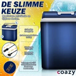 Coazy Koelbox 24L Elektrisch 12v 230 Volt - Met ECO Modus Voor Auto & Camping - Elektrische Frigobox Klein - Verkoelt En Verwarmt - Eco Modus - MiniBar - Electrische Mini Koelkast -Outdoor Kampeerwinkel 1200x1200 1293